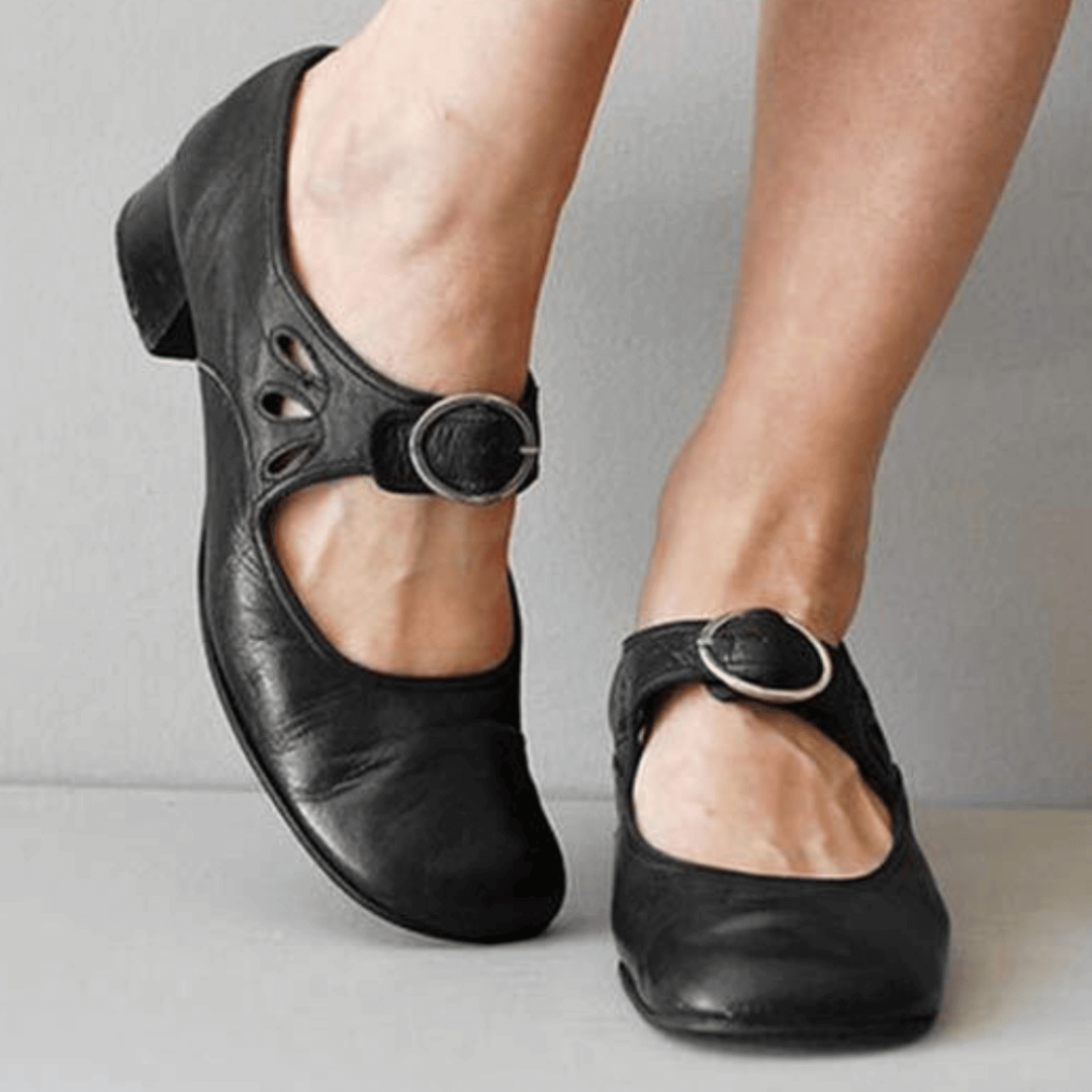 Dame Vintage Sandaler Lav Hæl