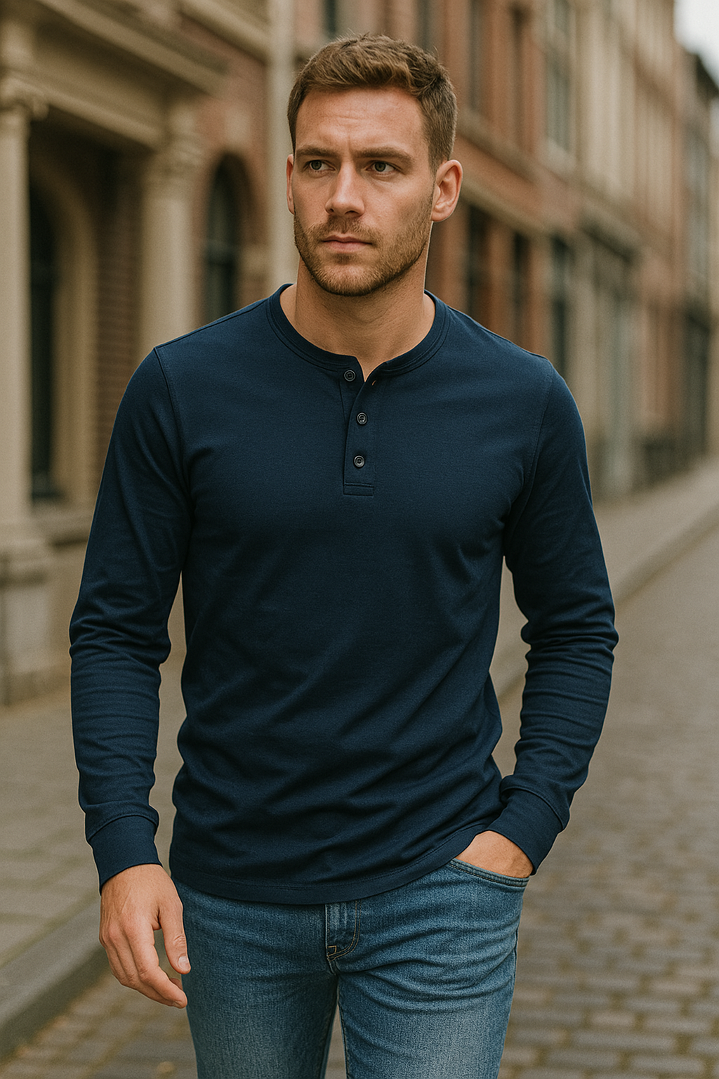 Tommy | Klassisk herreskjorte med lange ermer i bomull