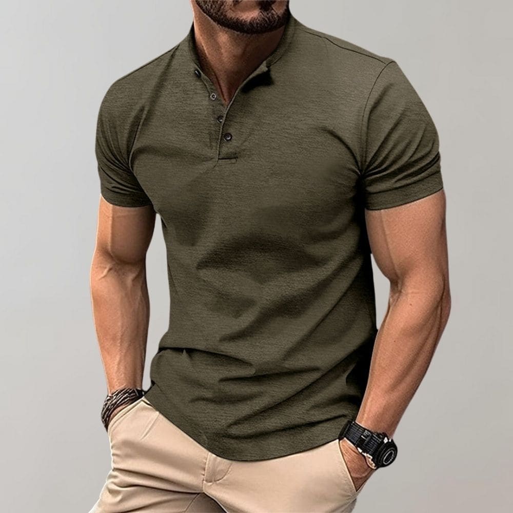 Elegant Herre Polo T-skjorte i Casual Stil