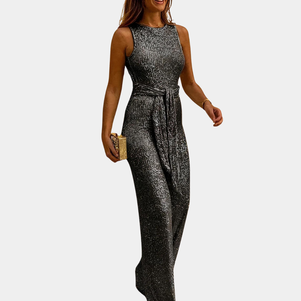Glitrende Jumpsuit med Glans for Kvinner