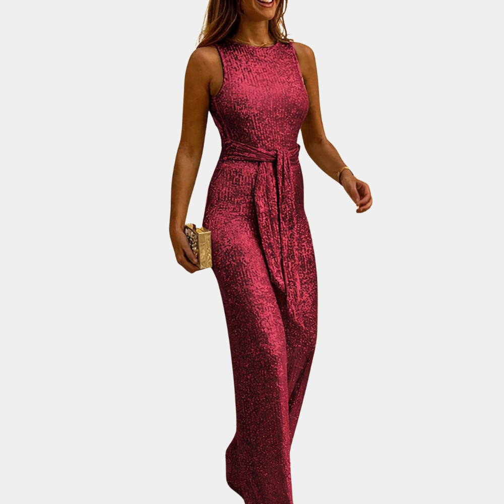 Glitrende Jumpsuit med Glans for Kvinner