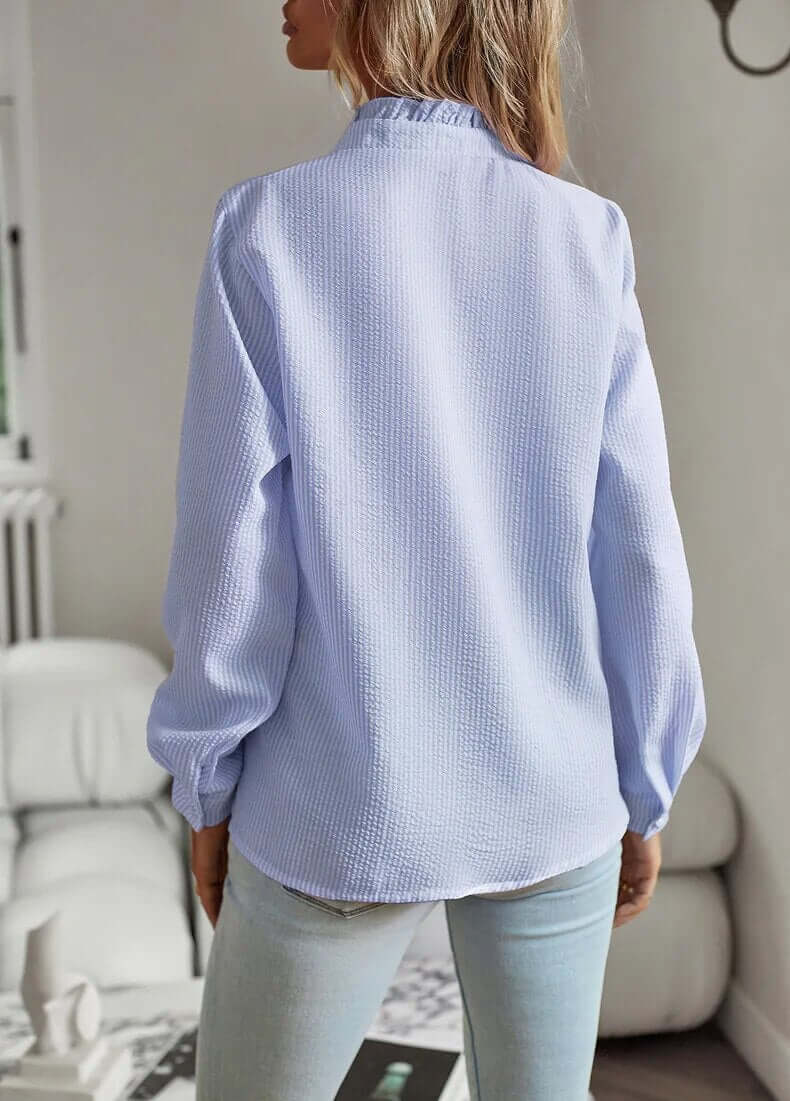 Elegant Damebluse med Lange Ermer