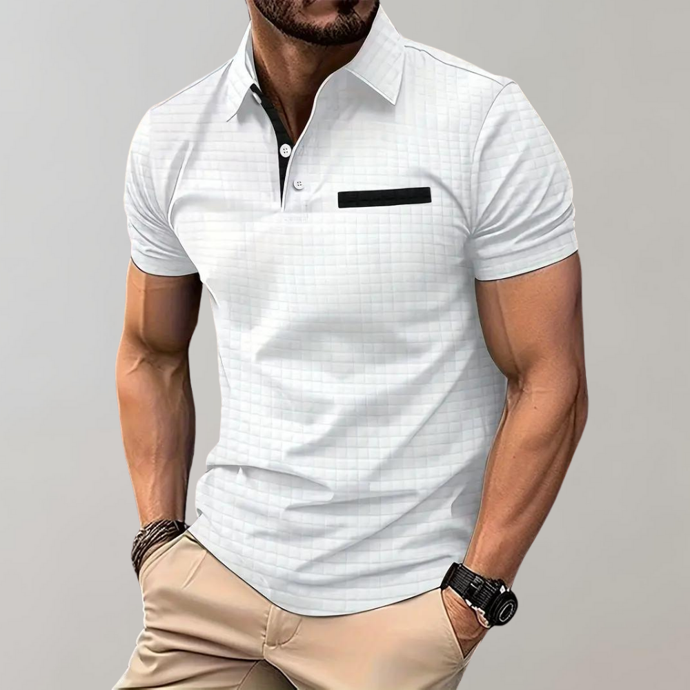 Kortermet Polo T-skjorte for Menn