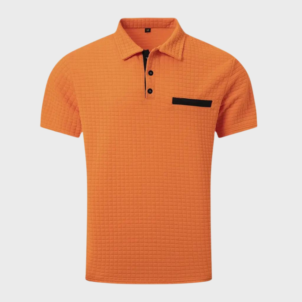 Kortermet Polo T-skjorte for Menn