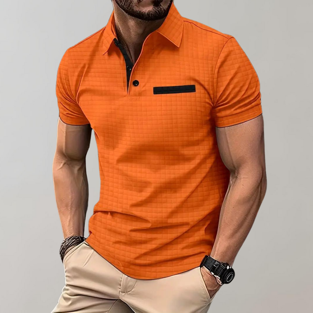 Kortermet Polo T-skjorte for Menn