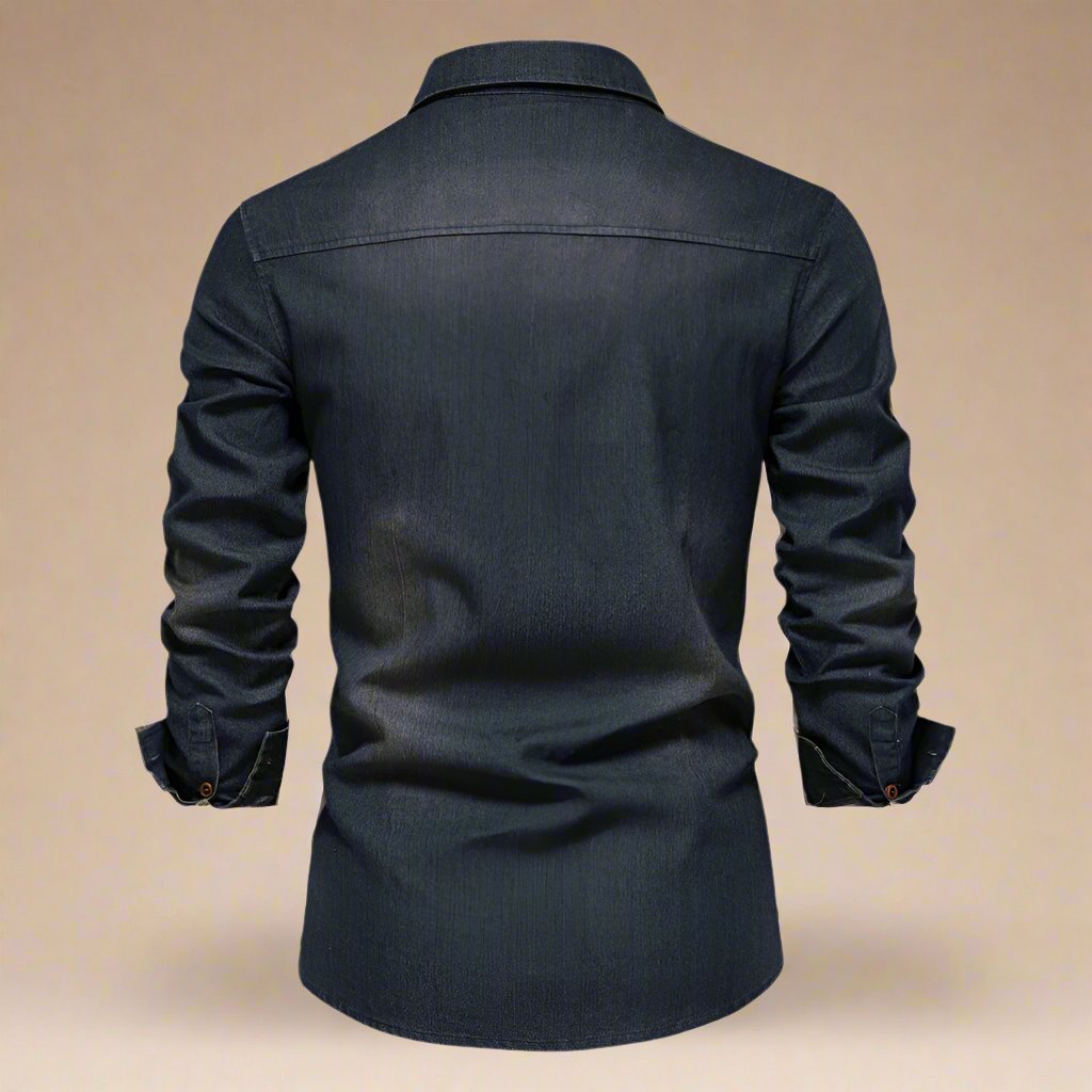 William | Stretch Denim Skjorte til Menn