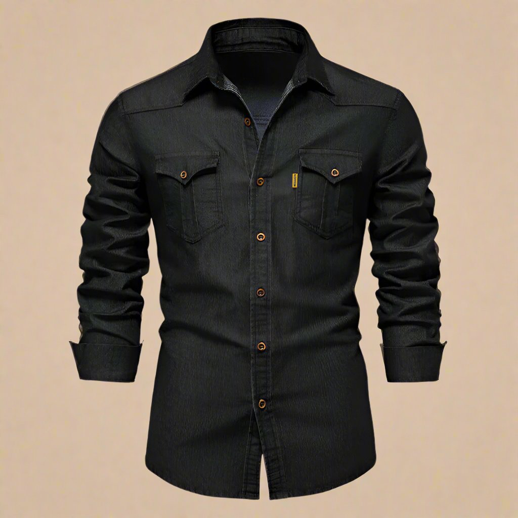 William | Stretch Denim Skjorte til Menn
