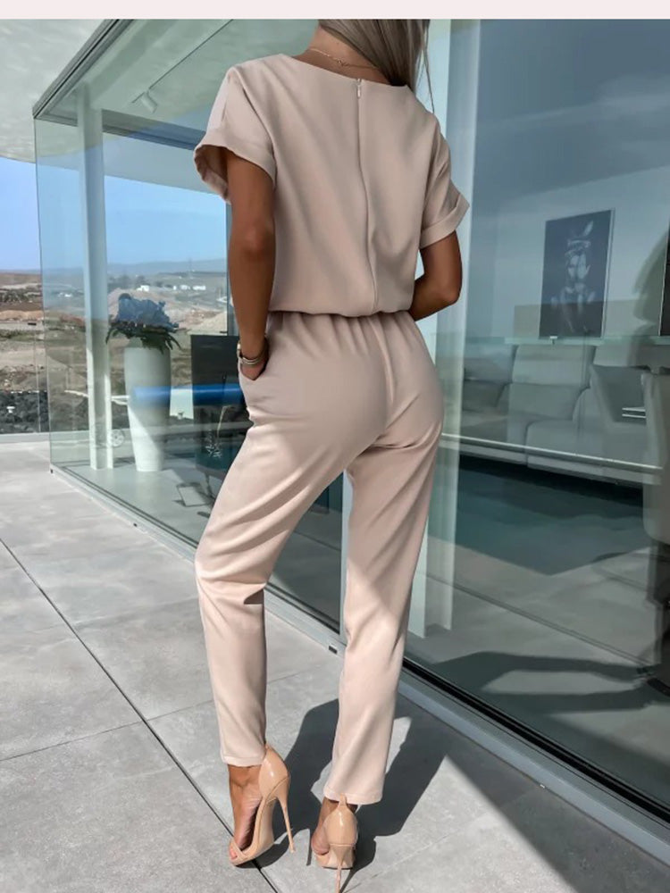 Lett Jumpsuit med Vide Ben for Dame