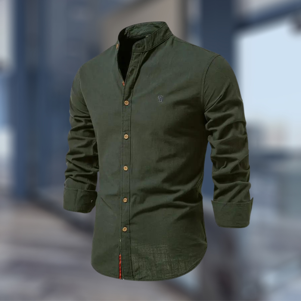Moderne Langermet Polo T-skjorte for Menn