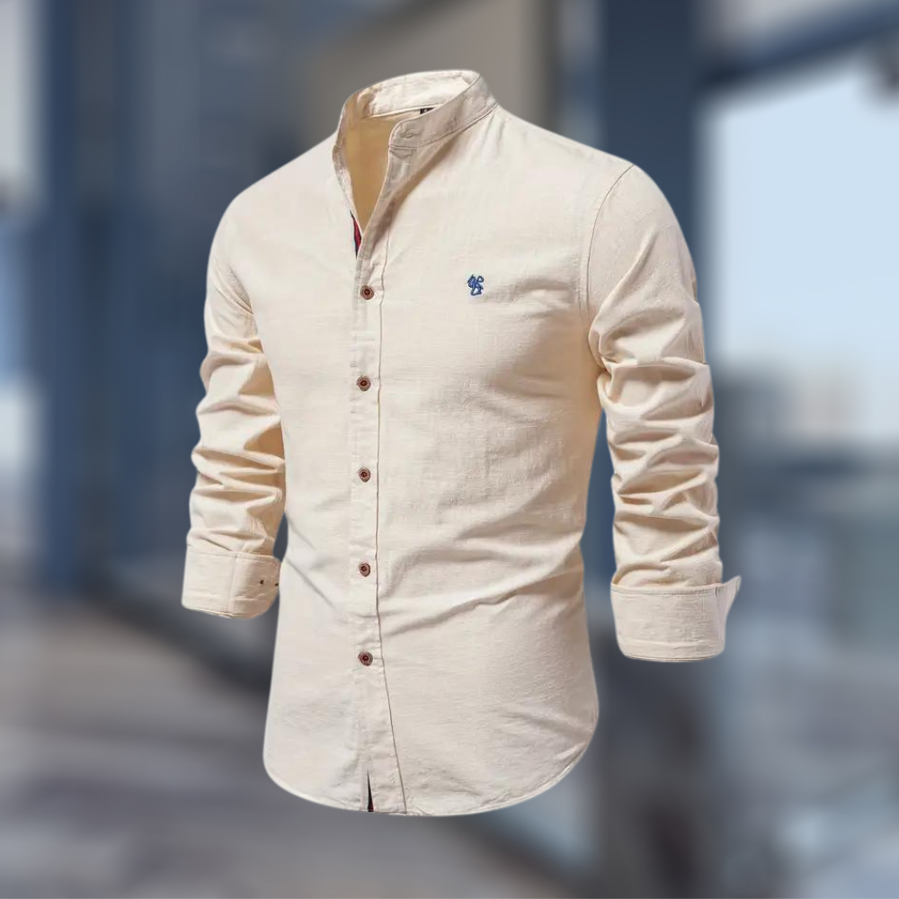 Moderne Langermet Polo T-skjorte for Menn