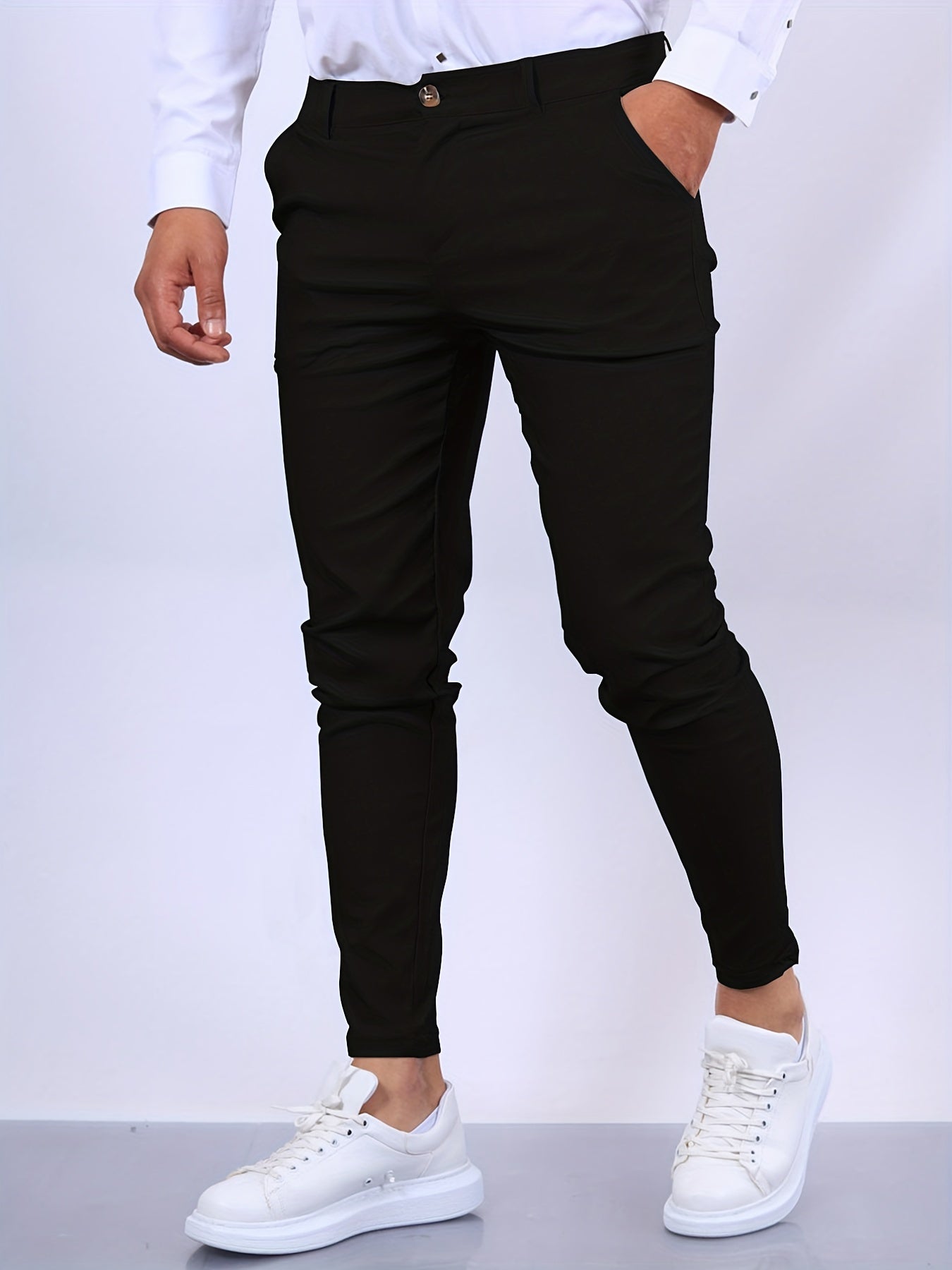 Elegante Herrebukser Slim Fit med Moderne Stil