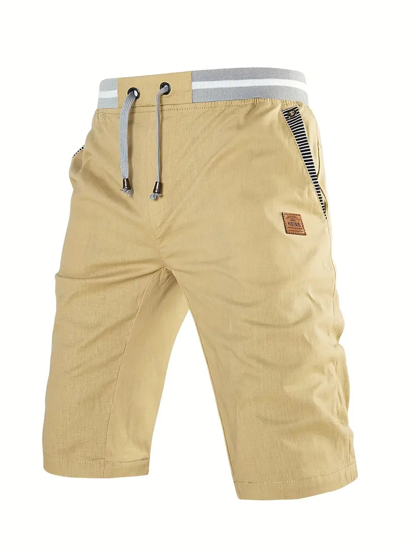 Bomull Lin Sommershorts for Menn