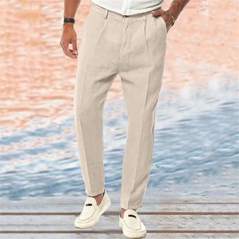 Tommy | Lette linbukser for menn i sommerstil
