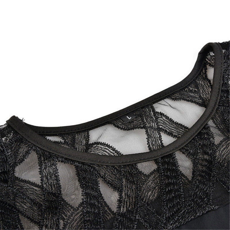 Elegant Midi Kjole for Kvinner i Plus Size
